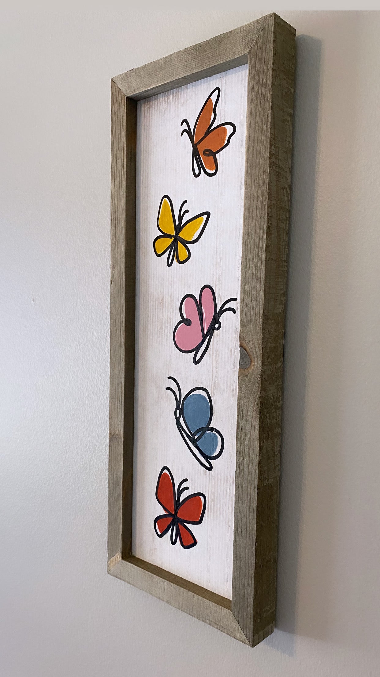 Butterfly Wood Painting