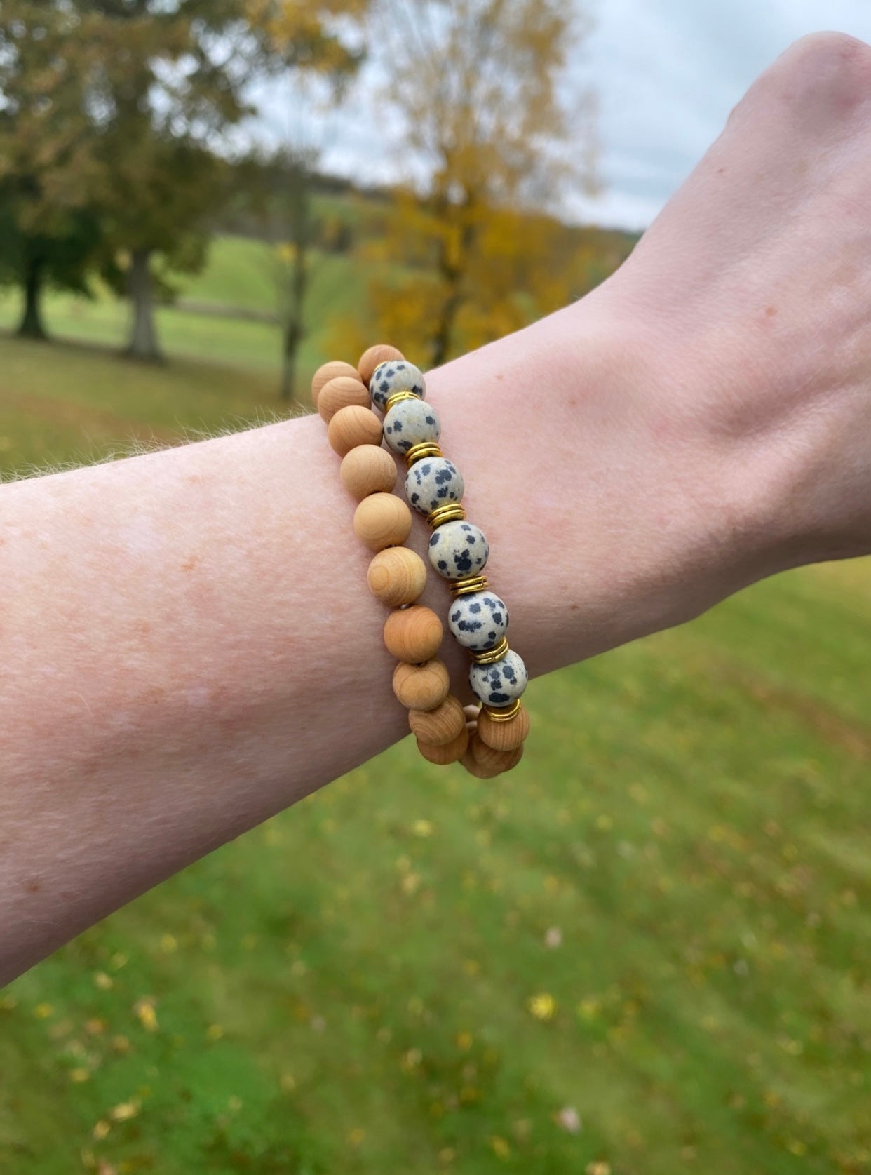 Dalmatian Stone Bracelet