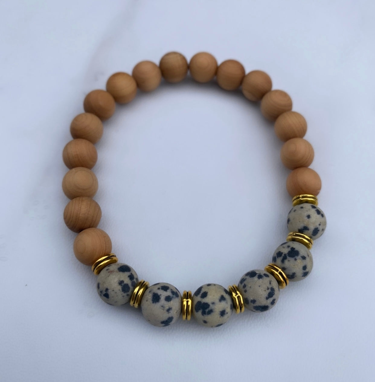 Dalmatian Stone Bracelet