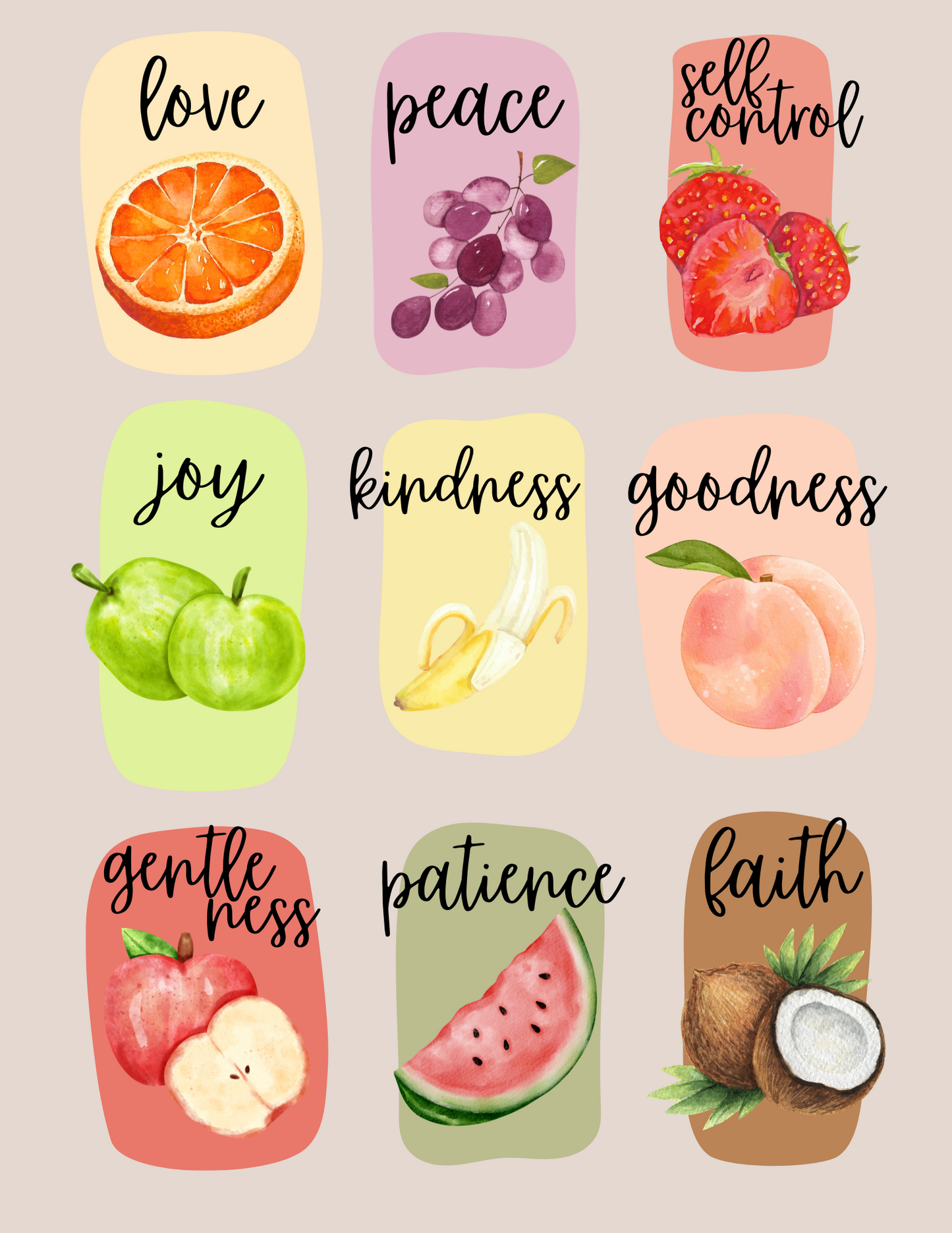 'Fruit of the Spirit' Digital Art