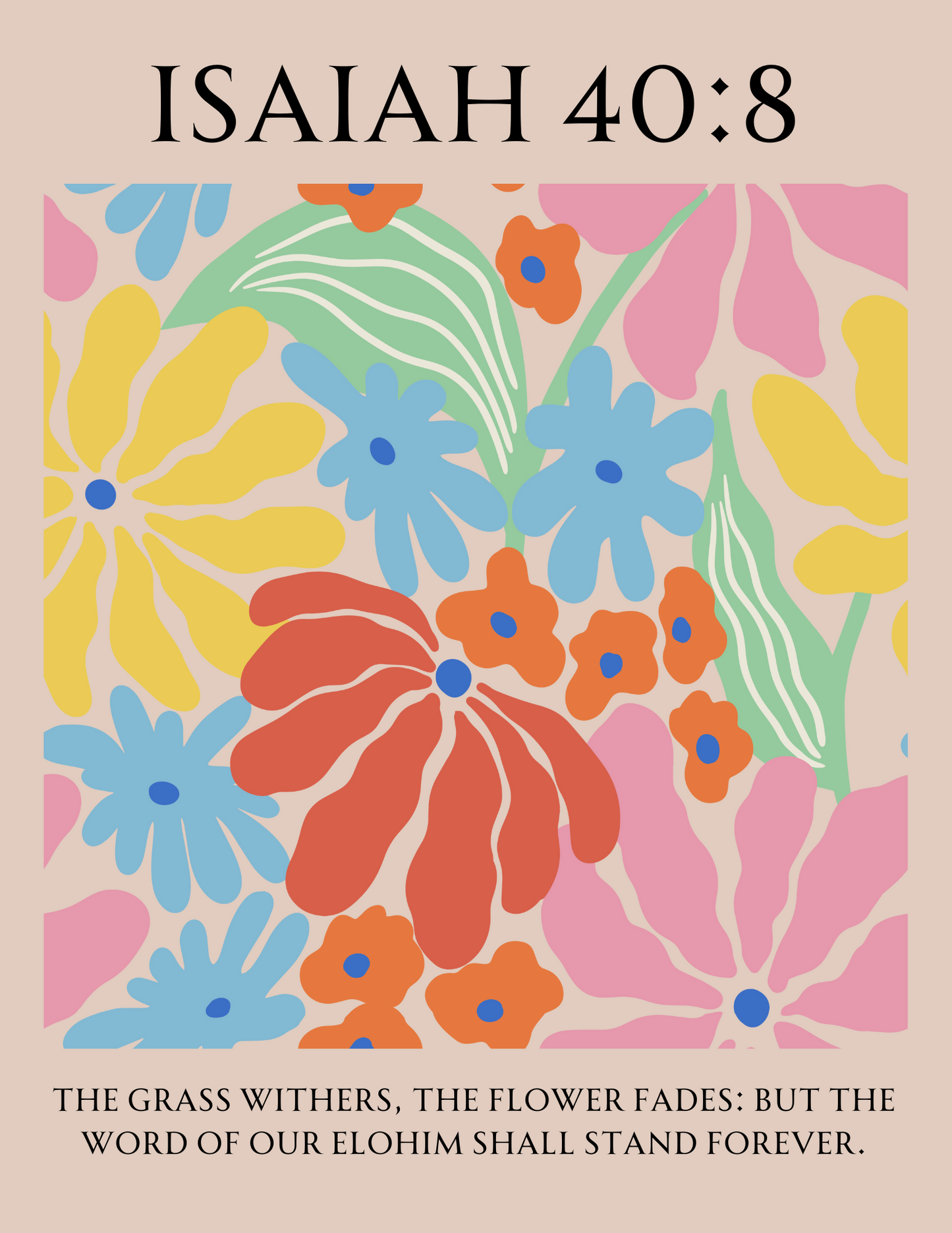 'Isaiah 40:8' Digital Art