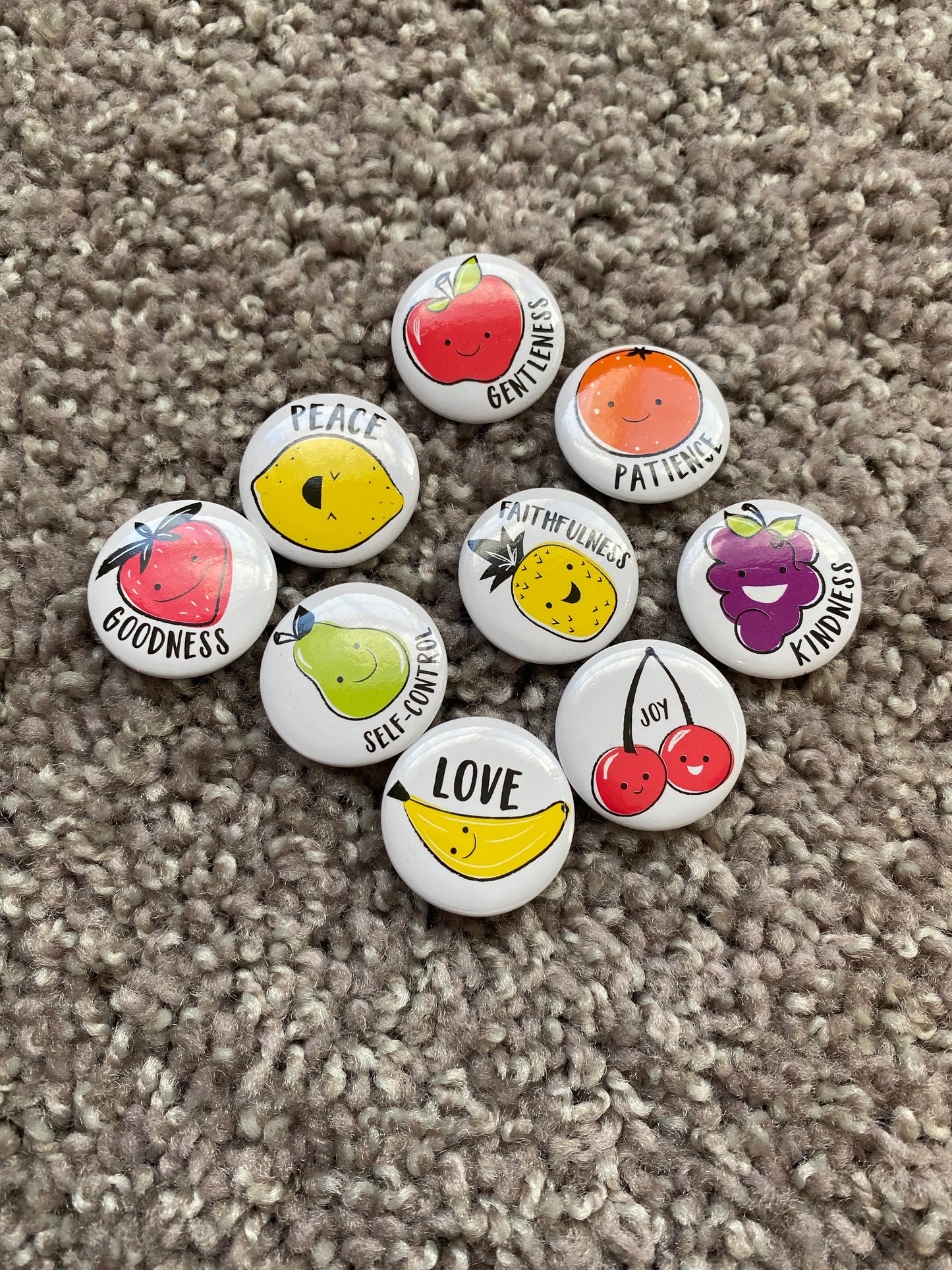 Fruit of the Spirit Miniature Pins (With Free Gift!)