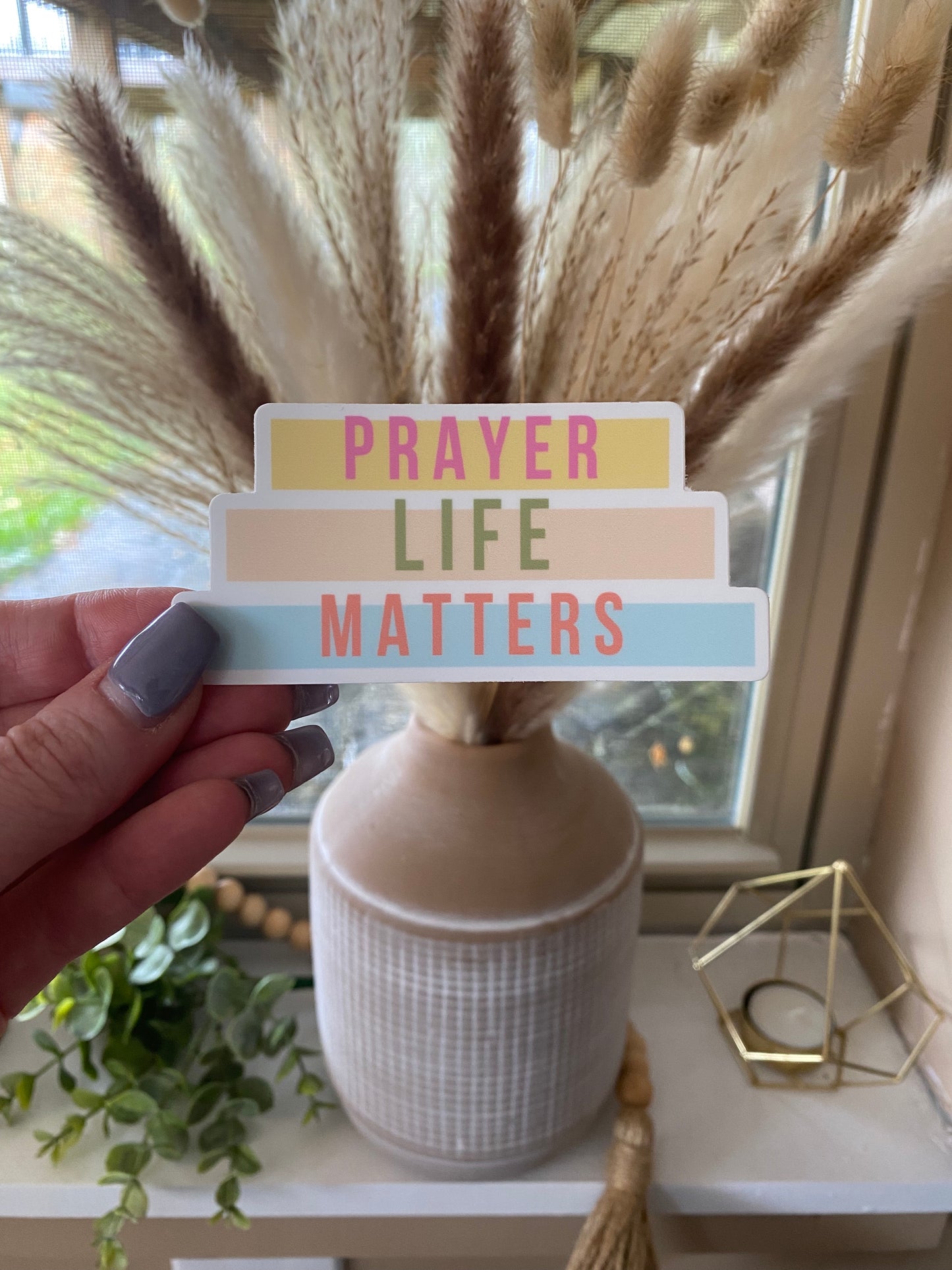 Prayer Life Matters Sticker (4" x 4")