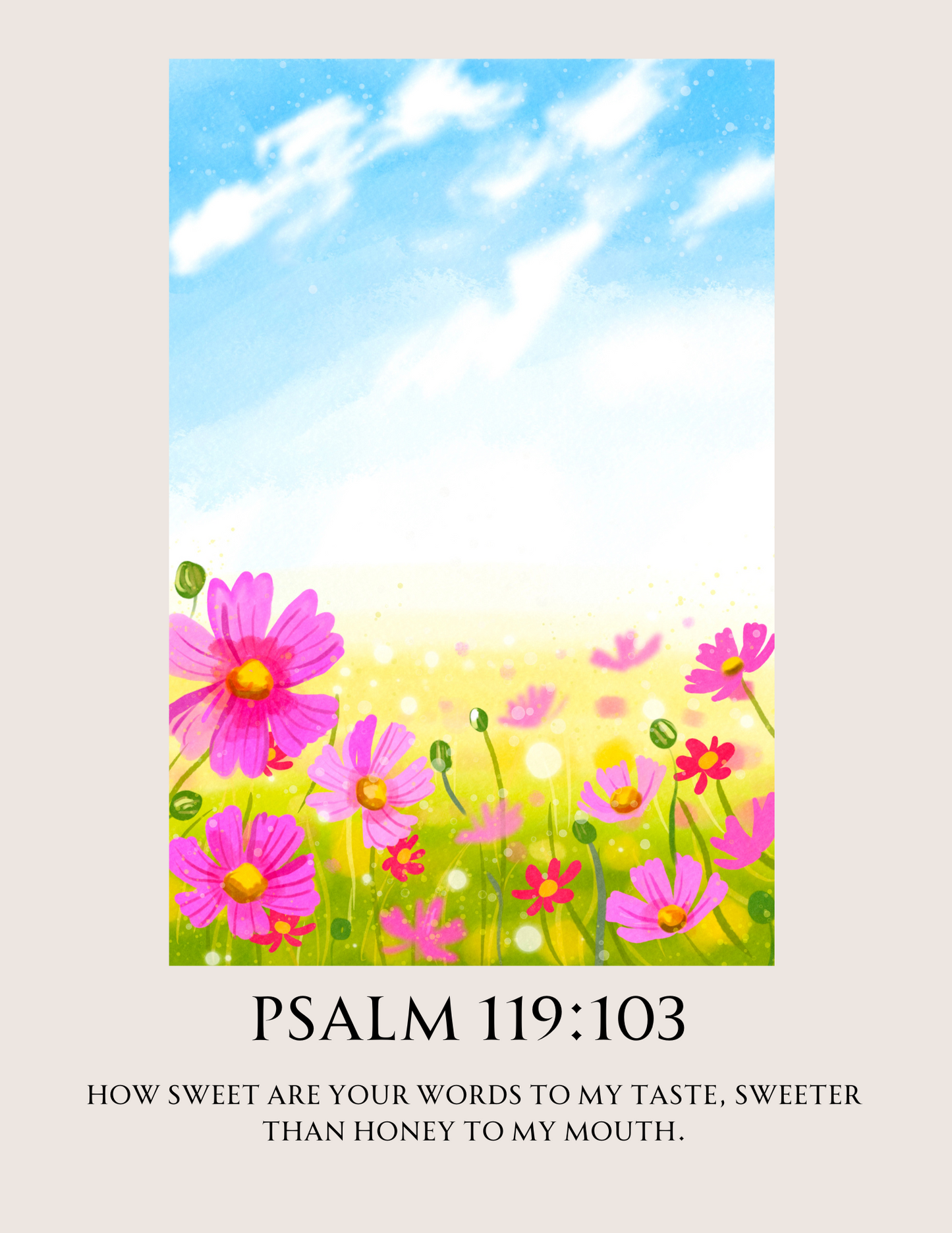 'Psalm 119:103' Digital Art