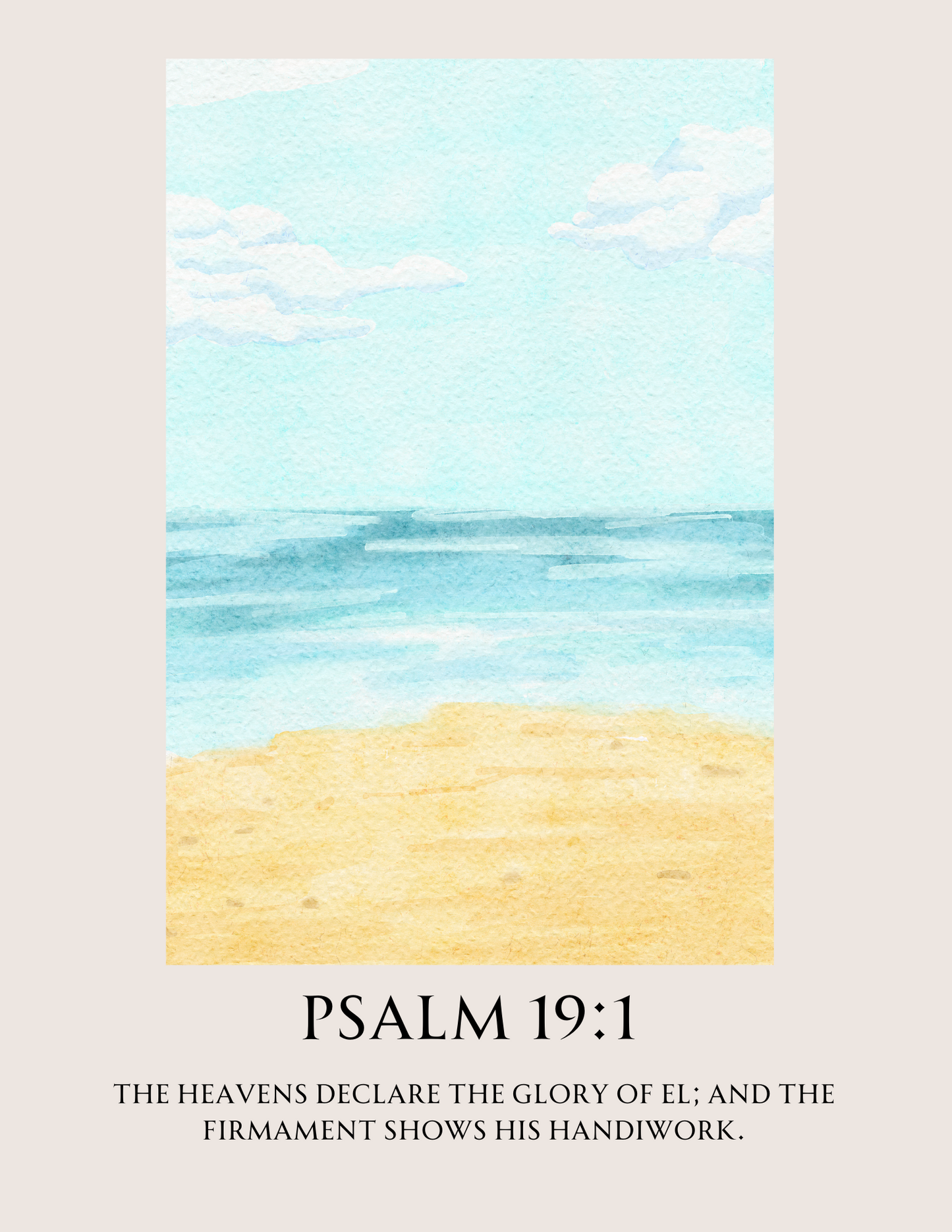 'Psalm 19:1' Digital Art