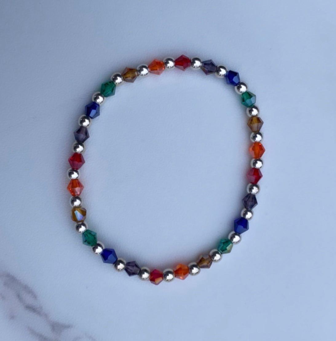 Rainbow Seed Stacker Bracelet