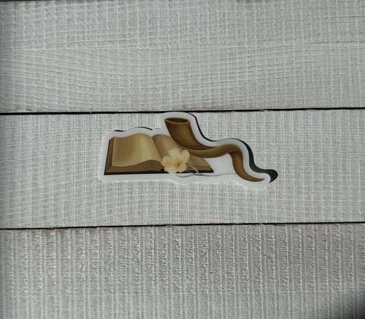 Bible + Shofar Sticker