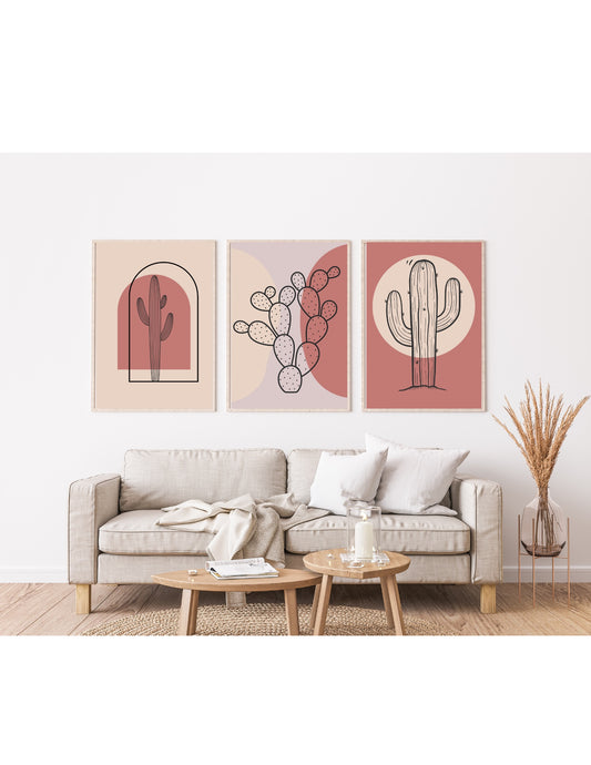 'Cactus Abstract' Digital Art