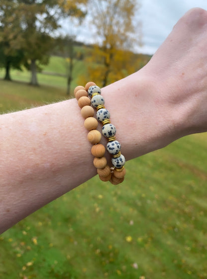 Dalmatian Stone Bracelet