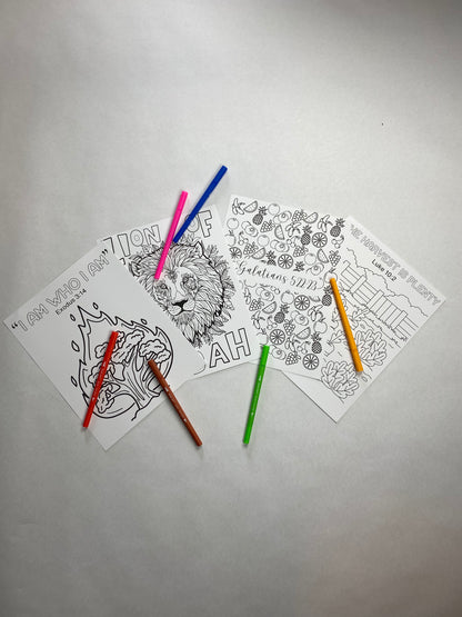 Coloring Sheets: Variety Pack