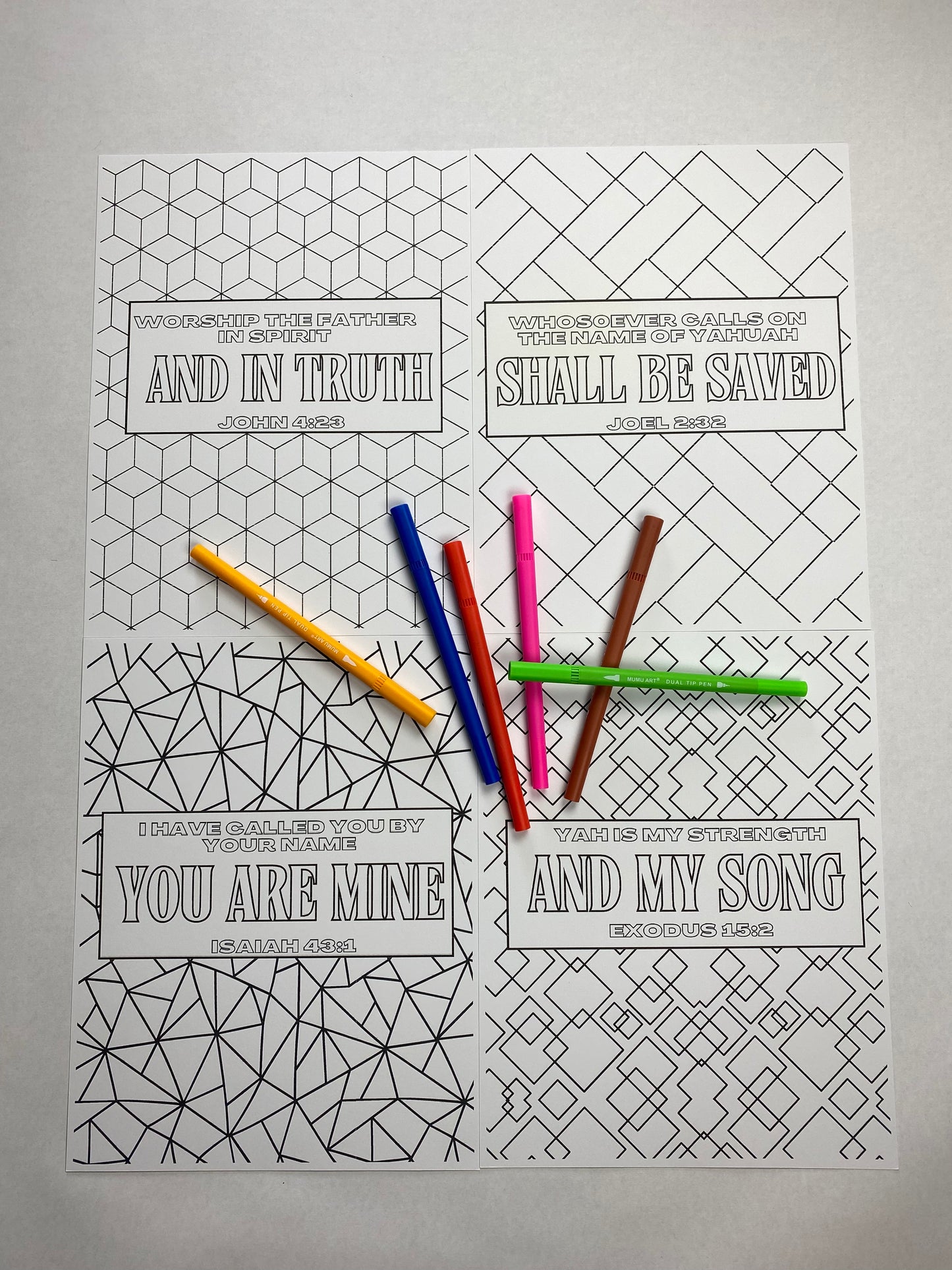 Coloring Sheets: Geometric Pack