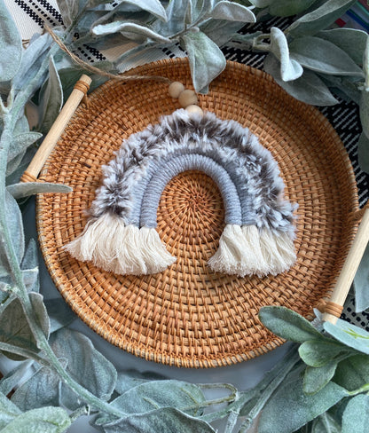 Grey Wolf Macrame Rainbow