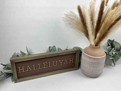 HALLELUYAH Wood Painting