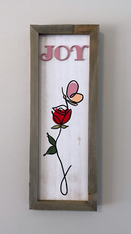 "Joy" Wood Painting