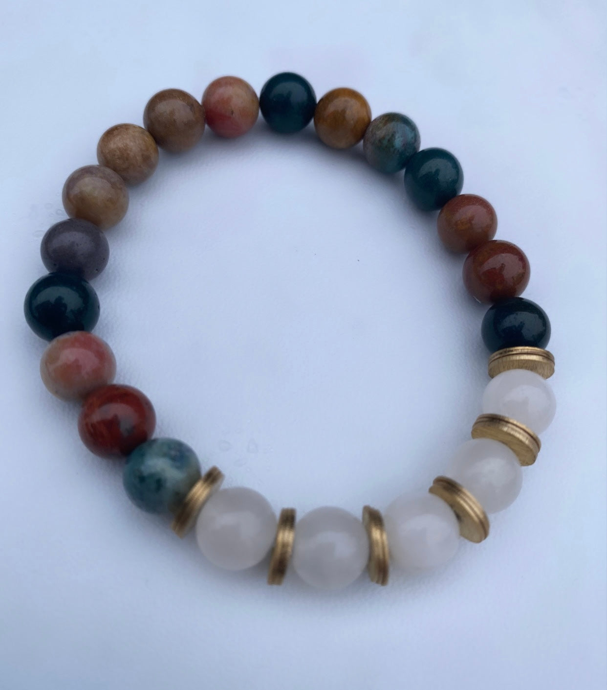 Ocean Jade Stone Bracelet
