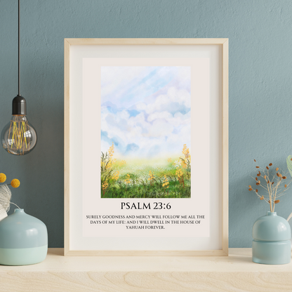 'Psalm 23:6' Digital Art