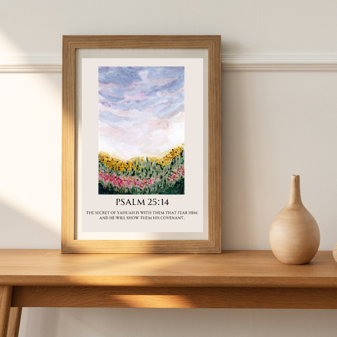 'Psalm 25:14' Digital Art