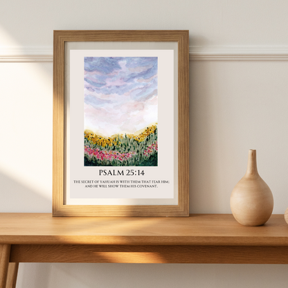 'Psalm 25:14' Digital Art