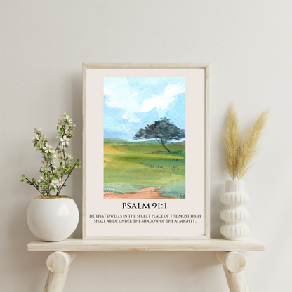 'Psalm 91:1' Digital Art