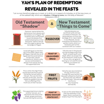 Redemption Revealed in the Feasts Infographic