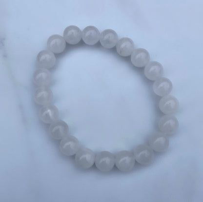 White Jade Stone Bracelet