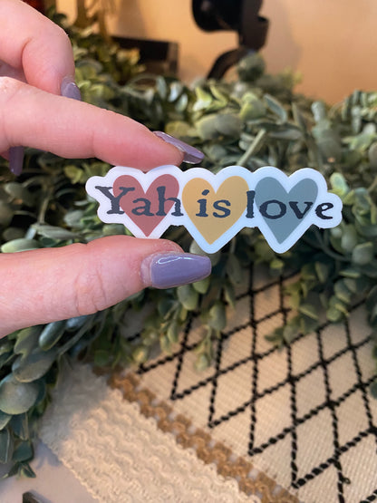 Yah is Love Sticker