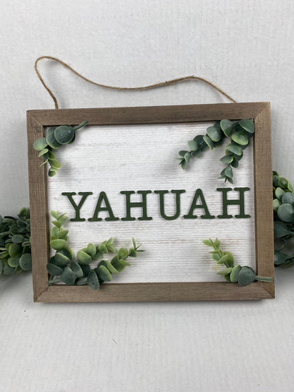 Yahuah Wood Painting